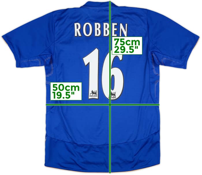 2005-06 Chelsea Centenary Home Shirt Robben #16 - 9/10 - (M)