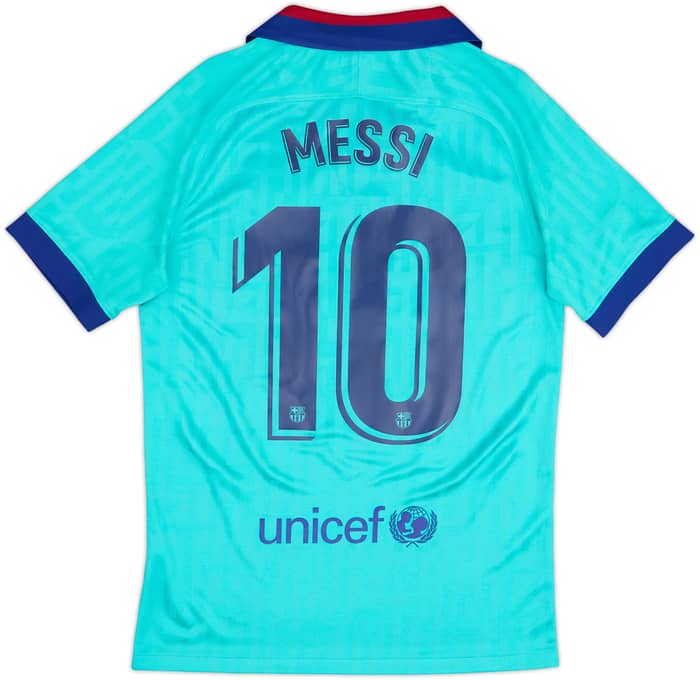 2019-20 Barcelona Tercera Camiseta CL Messi #10 - 9/10 - (S)