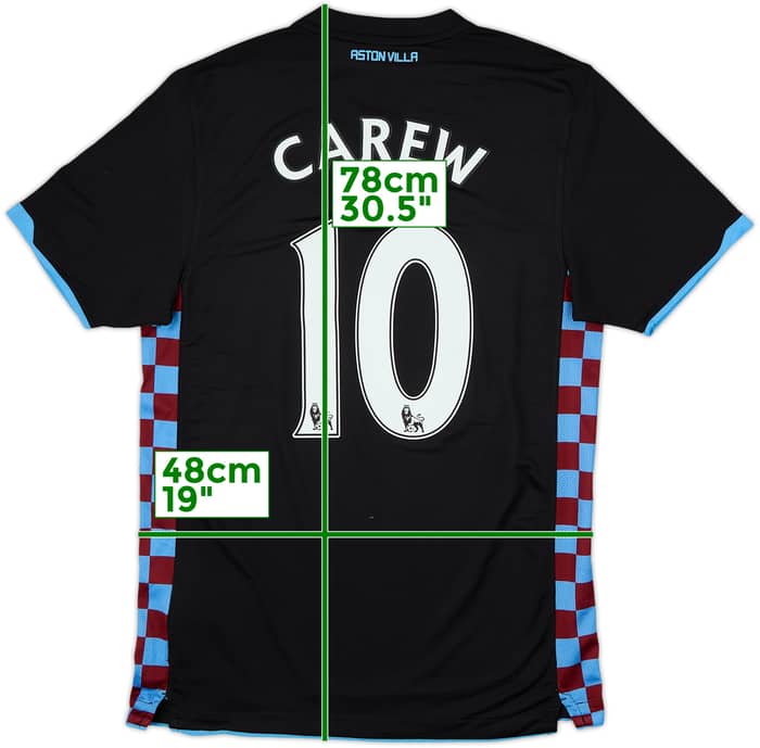 2010-11 Aston Villa Away Shirt Carew #10 - 6/10 - (M)