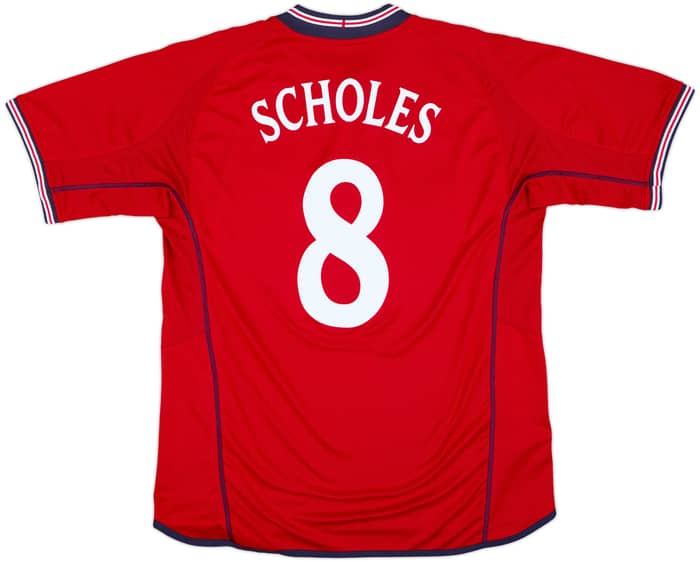 2002-04 England Away Shirt Scholes #8 - 9/10 - (XL)