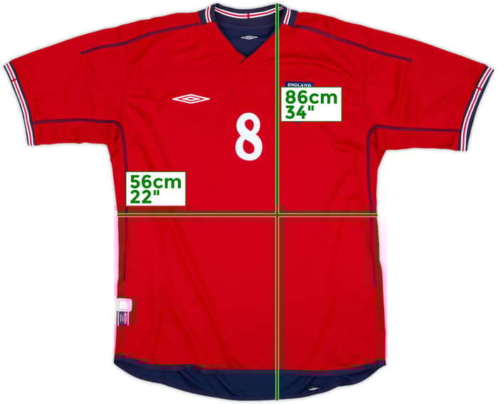 2002-04 England Away Shirt Scholes #8 - 9/10 - (XL)