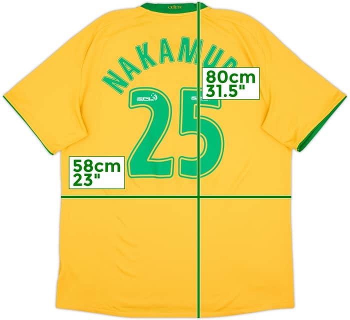 2008-09 Celtic Away Shirt Nakamura #25 - 6/10 - (XL)