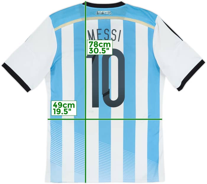 2013-15 Argentina Home Shirt Messi #10 - 5/10 - (L)