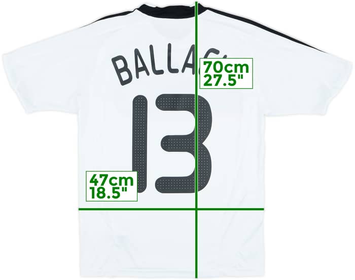 2008-09 Germany Home Shirt Ballack #13 - 8/10 - (L.Boys)