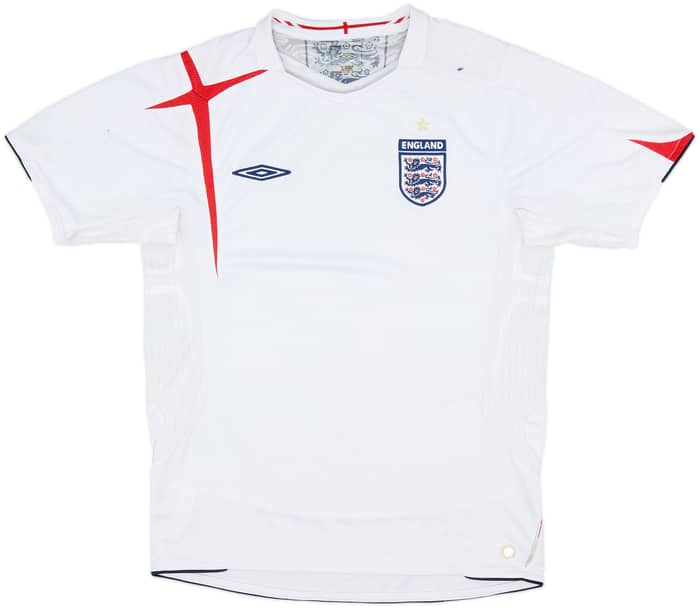 2005-07 England Home Shirt - 5/10 - (M)