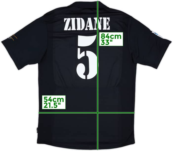 2001 Real Madrid Away Shirt Zidane #5 - 9/10 - (XL)