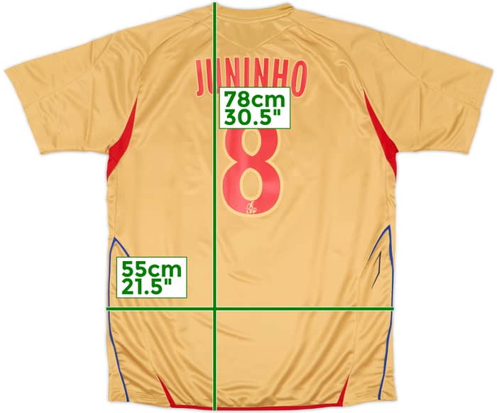 2007-08 Lyon Away Shirt Juninho #8 (L)