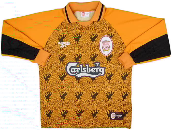 1996-97 Liverpool GK Shirt - 8/10 - (S)