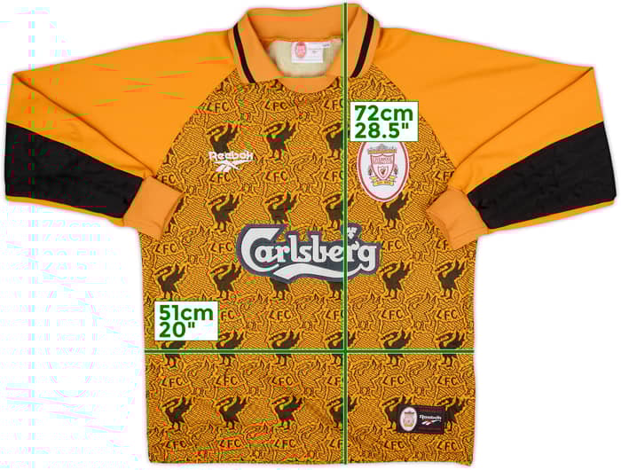 1996-97 Liverpool GK Shirt - 8/10 - (S)