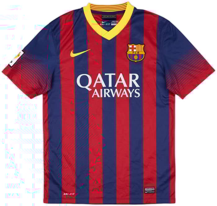 2013-14 Barcelona Home Shirt A.Iniesta #8 - 8/10 - (S)