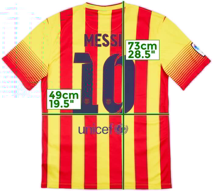 2013-15 Barcelona Away Shirt Messi #10 - 8/10 - (M)