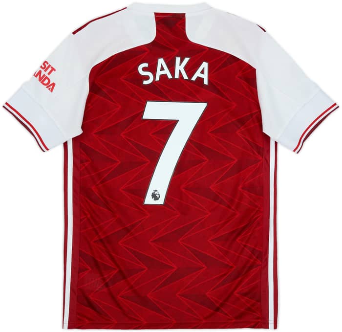 2020-21 Arsenal Home Shirt Saka #7 - 5/10 - (S)