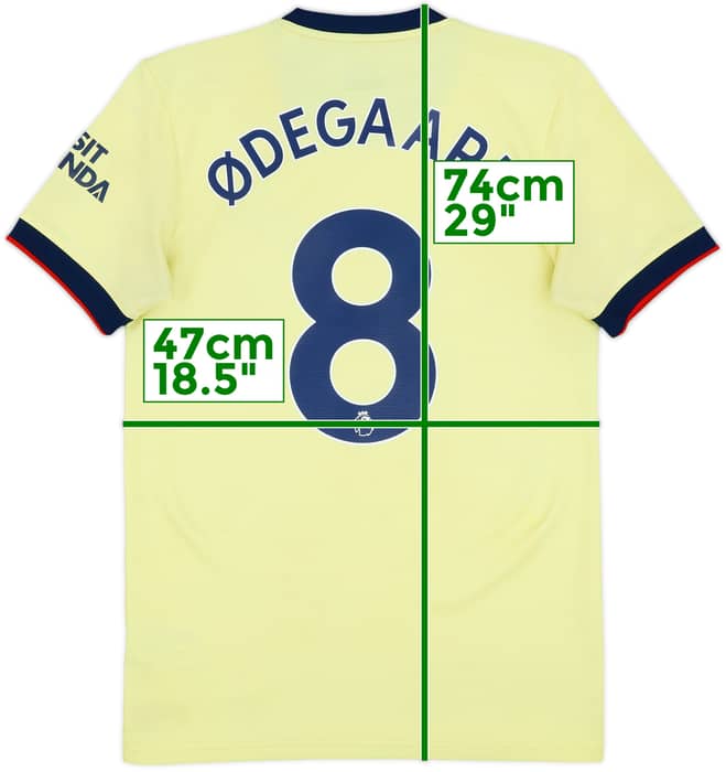 2021-22 Arsenal Away Shirt Odegaard #8 - 6/10 - (S)