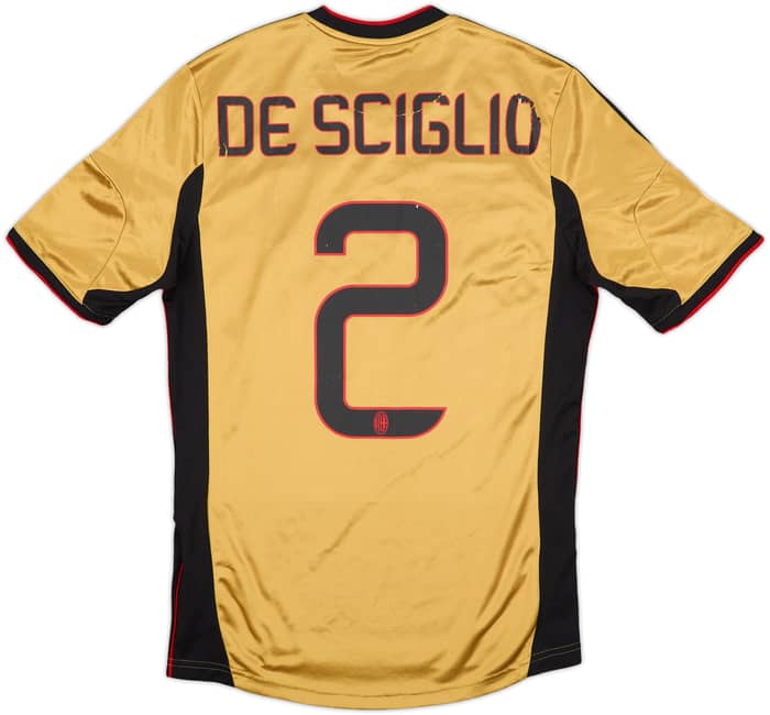 2013-14 AC Milan Third Shirt De Sciglio #2 - 6/10 - (S)