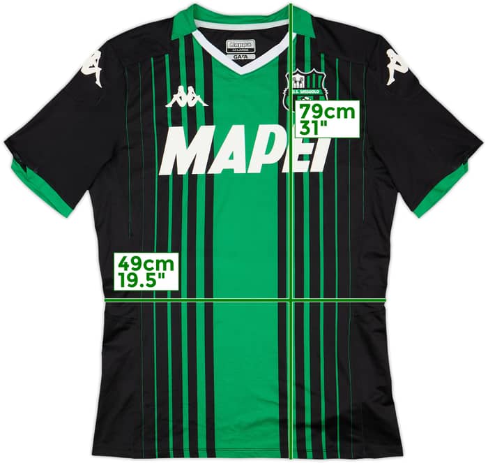 2019-20 Sassuolo Authentic Home Shirt - 7/10 - (XXL)