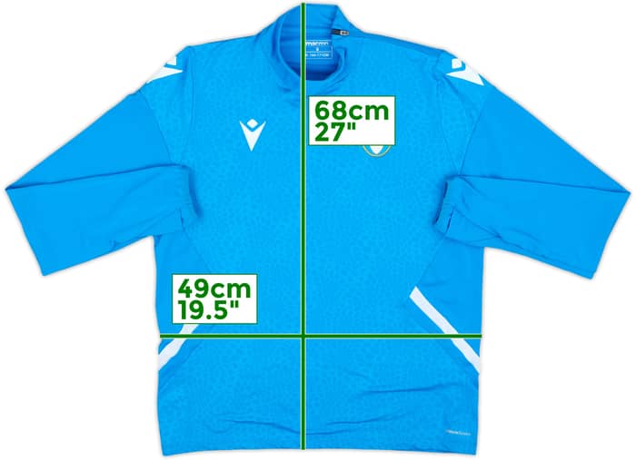 2022-23 SPAL Macron 1/4 Zip Drill Top - 8/10 - (S)