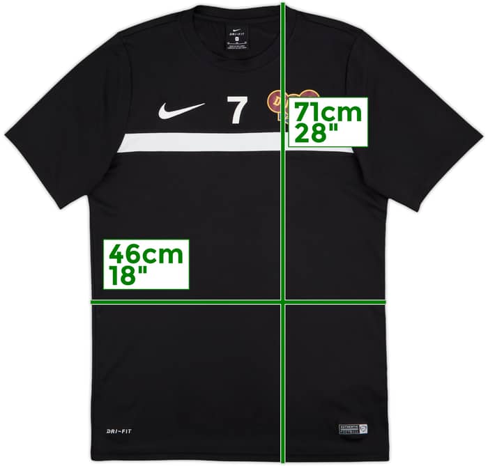 2016-17 Dukla Praha Player Issue Training Shirt #7 - 8/10 - (M)