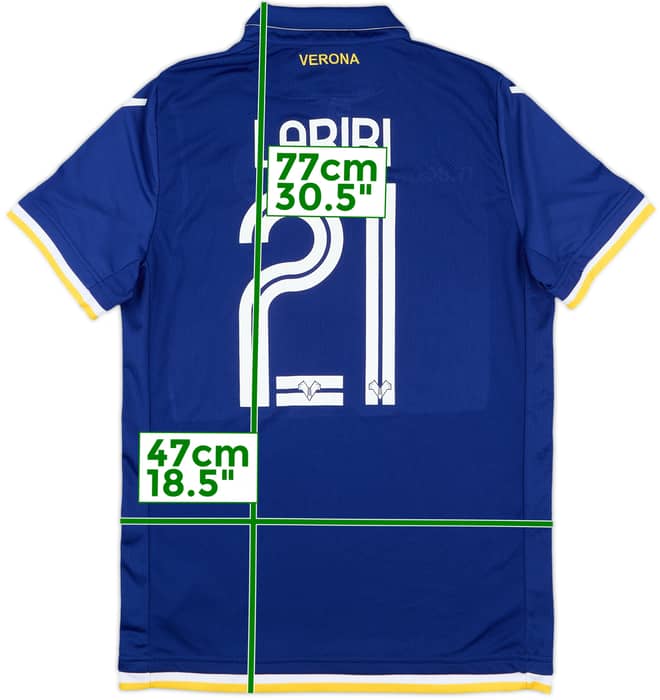 2018-19 Hellas Verona Home Shirt Laribi #21 - 9/10 - (M)