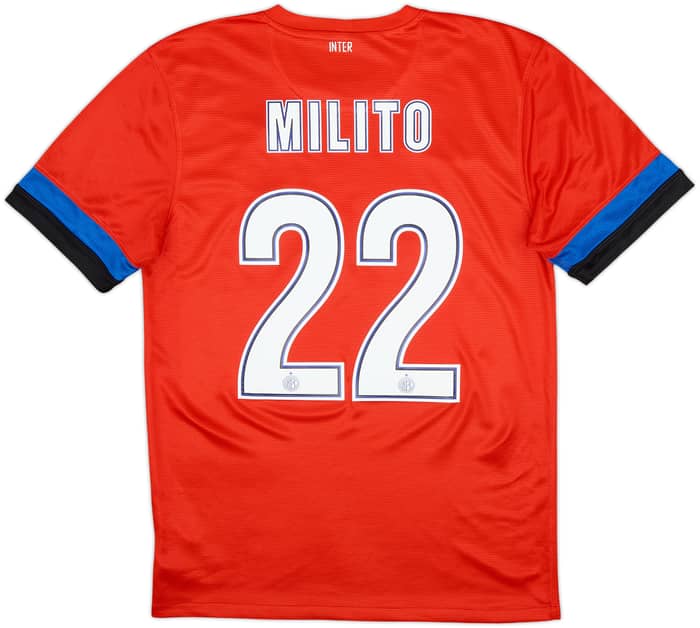 2012-13 Inter Milan Away Shirt Milito #22 - 4/10 - (S)
