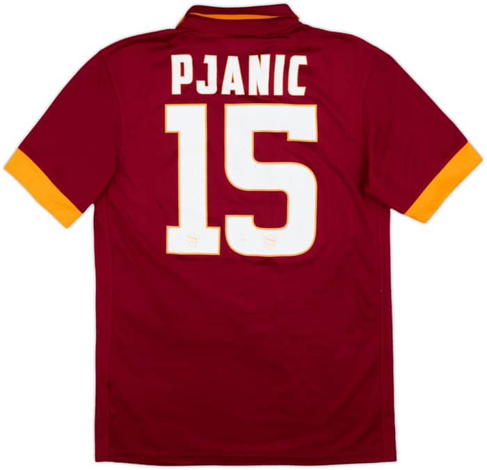 2014-15 Roma Home Shirt Pjanic #15 - 9/10 - (S)