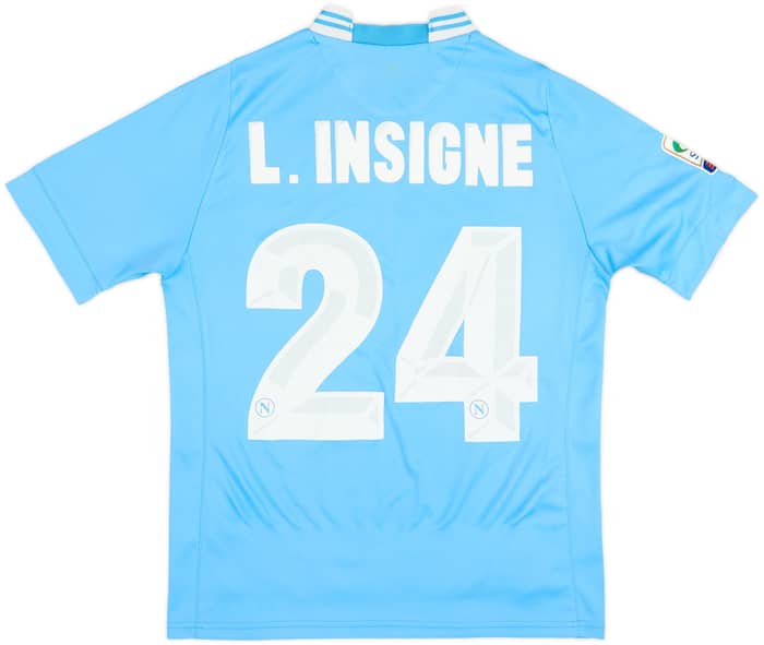 Camiseta de local del Napoli 2013-14 L. Insigne #24 - 4/10 - (M)