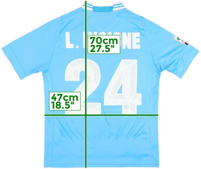 Camiseta de local del Napoli 2013-14 L. Insigne #24 - 4/10 - (M)