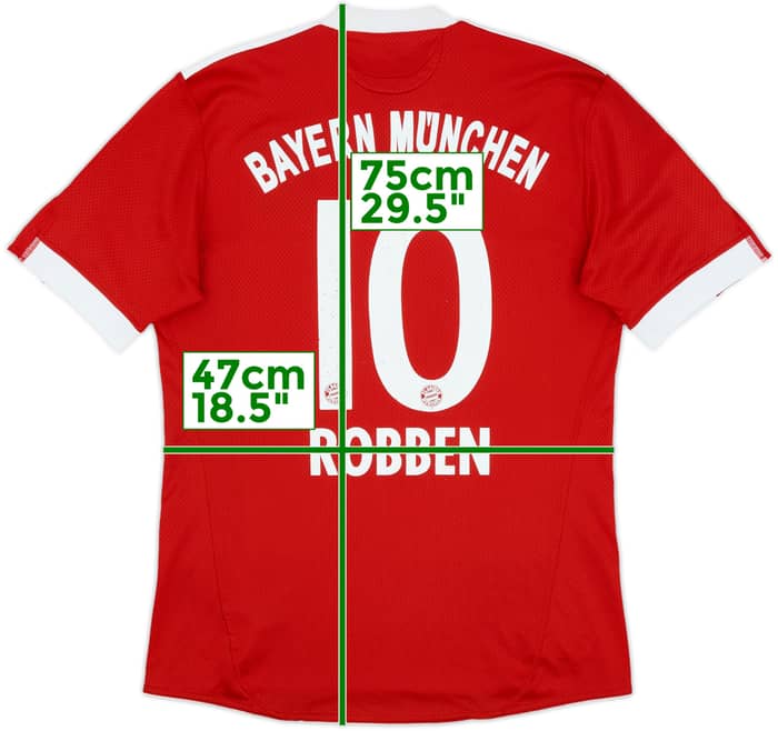 2009-10 Bayern Munich Home Shirt Robben #10 - 3/10 - (M)