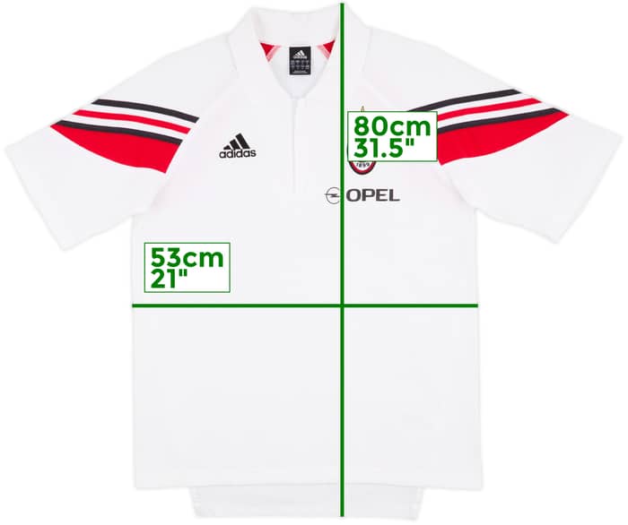 2003-04 AC Milan adidas Polo Shirt - 9/10 - (M/L)