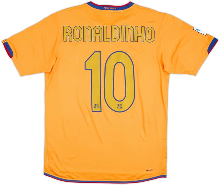 2006-08 Barcelona Away Shirt Ronaldinho #10 - 10/10 - (M)