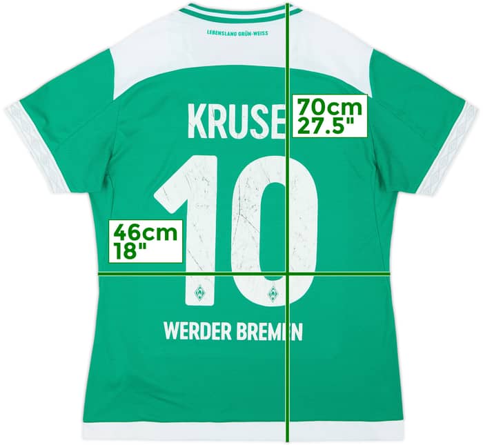 2018-19 Werder Bremen Home Shirt Kruse #10 - 4/10 - (Women's XL)