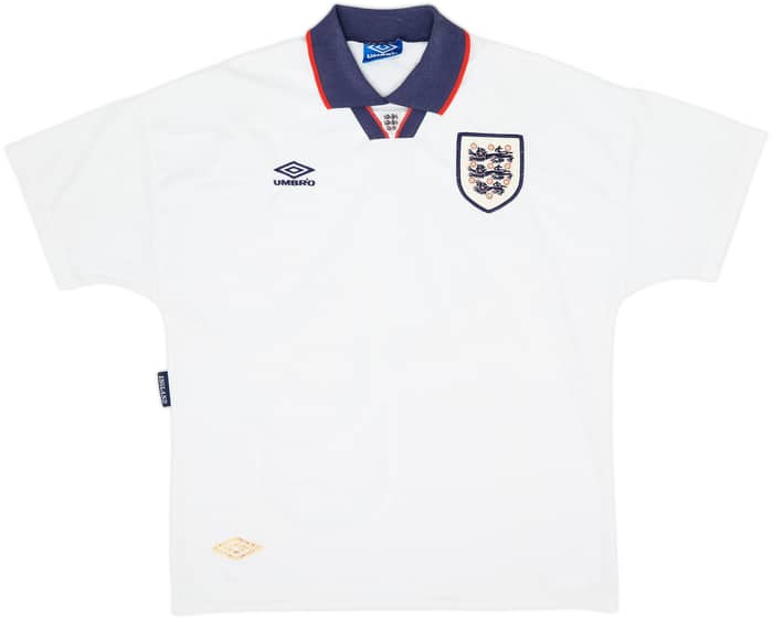 1993-95 England Home Shirt - 8/10 - (XL)