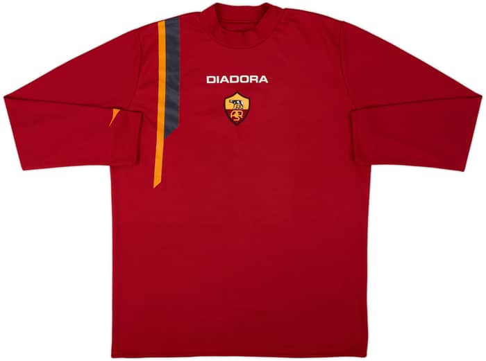 2005-06 Roma Diadora Training L/S Shirt - 6/10 - (XL)