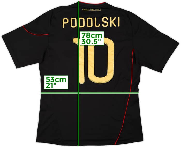 2010-11 Germany Away Shirt Podolski #10 - 8/10 - (L)