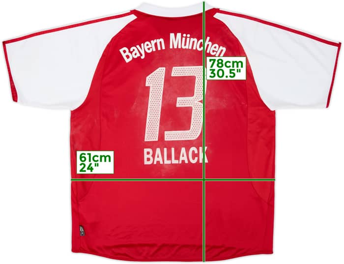 2003-04 Bayern Munich Home Shirt Ballack #13 - 4/10 - (XL)