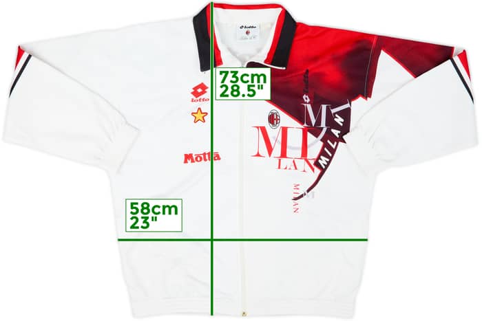1993-94 AC Milan Lotto Track Jacket - 8/10 - (XL)