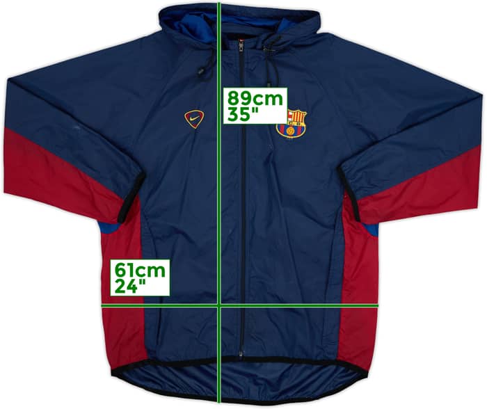 2000-01 Barcelona Nike Hooded Rain Jacket - 6/10 - (L)