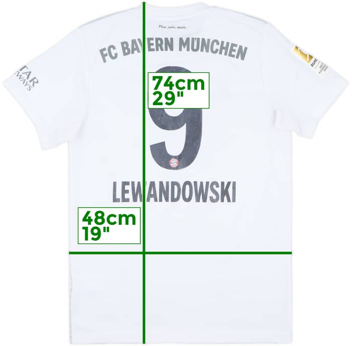 2019-20 Bayern Munich Away Shirt Lewandowski #9 - 6/10 - (M)