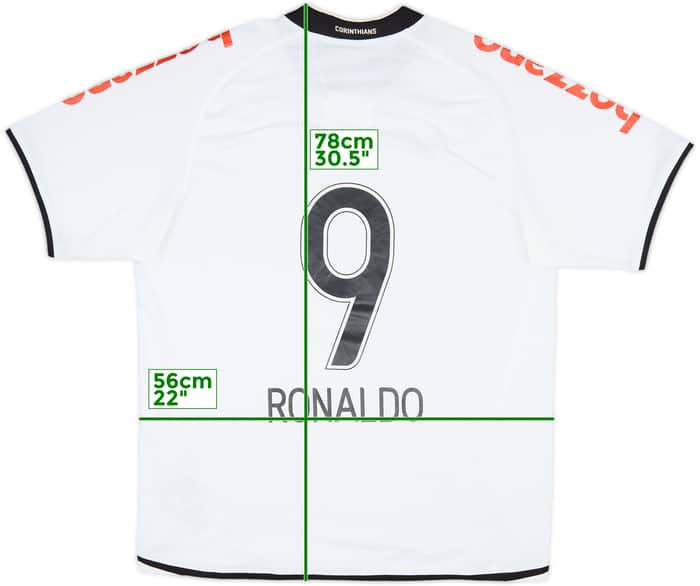 2009 Corinthians Home Shirt Ronaldo #9 - 8/10 - (L)