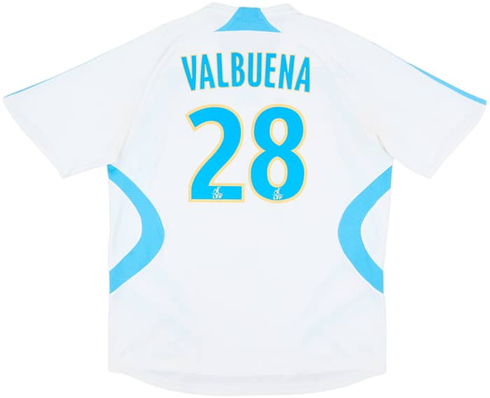 2007-08 Olympique Marseille Home Shirt Valbuena #28 - 8/10 - (L)