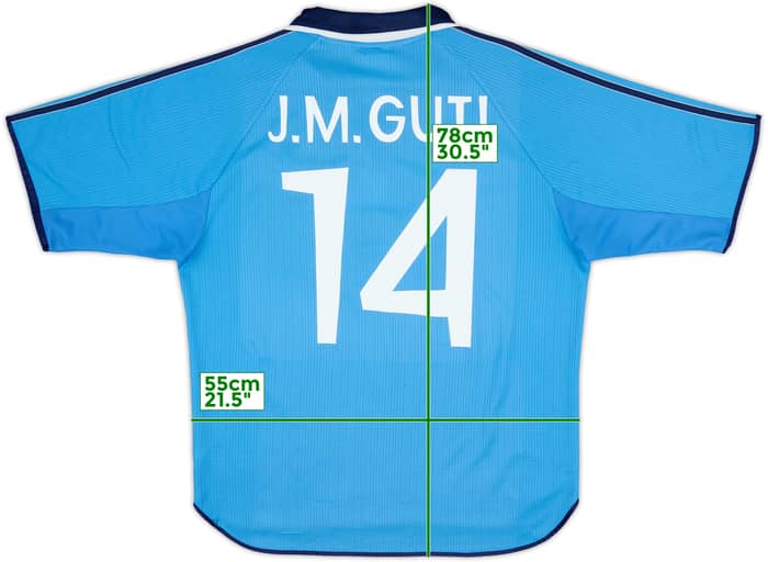 1999-00 Real Madrid Third Shirt J.M.Guti #14 - 7/10 - (L)
