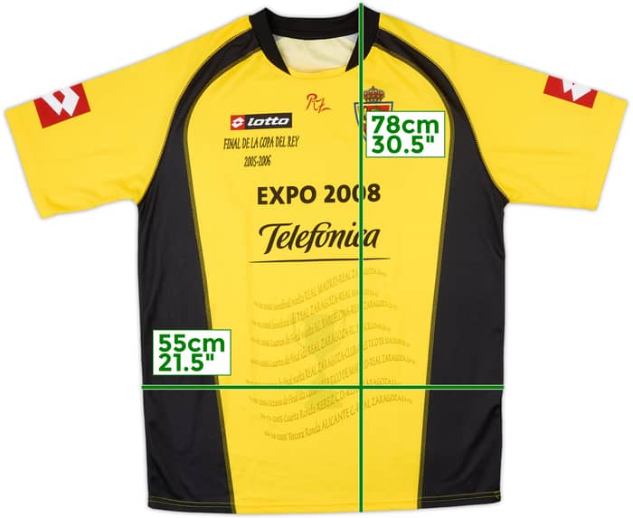 2005-06 Real Zaragoza 'Copa Del Rey Final 2005-06' Third Shirt - 9/10 - (XL)