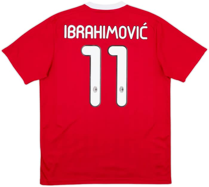 2011-12 AC Milan Basic Home Shirt Ibrahimovic #11 - 6/10 - (M)