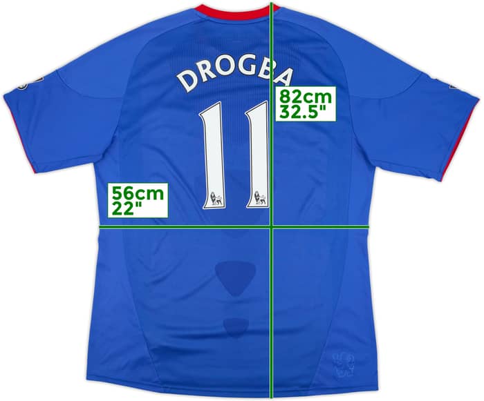 2010-11 Chelsea Home Shirt Drogba #11 - 6/10 - (XL)