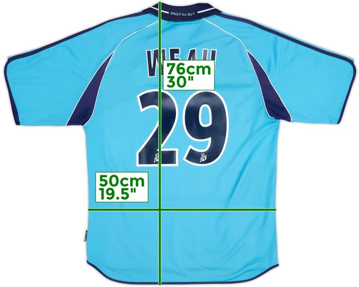 2000-01 Olympique Marseille Away Shirt Weah #29 - 6/10 - (S)