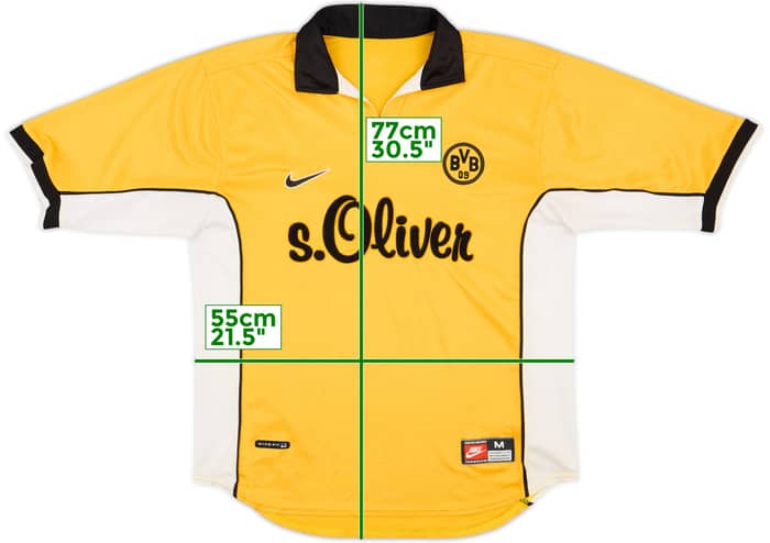 1998-00 Borussia Dortmund Home Shirt - 6/10 - (M)