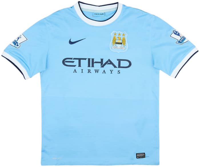 2013-14 Manchester City Home Shirt Silva #21 - 6/10 - (M)