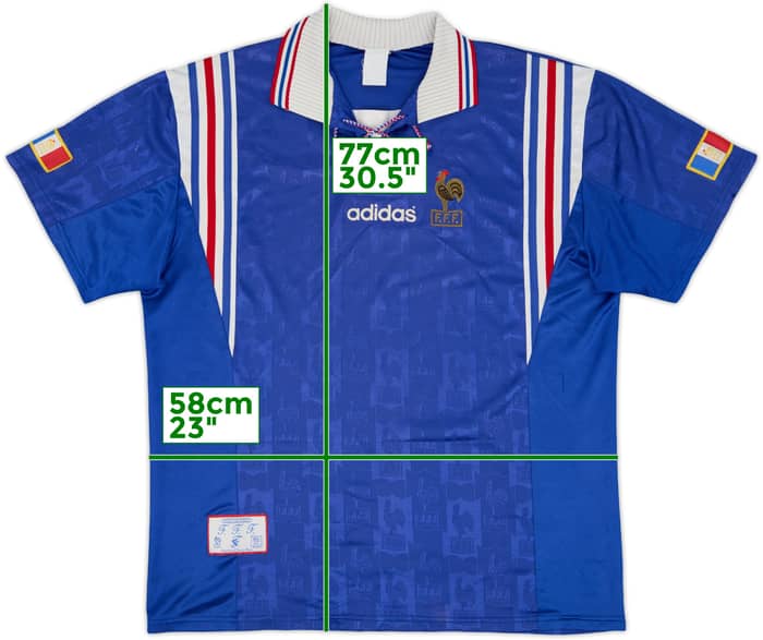 1996-98 France Home Shirt - 6/10 - (XL)