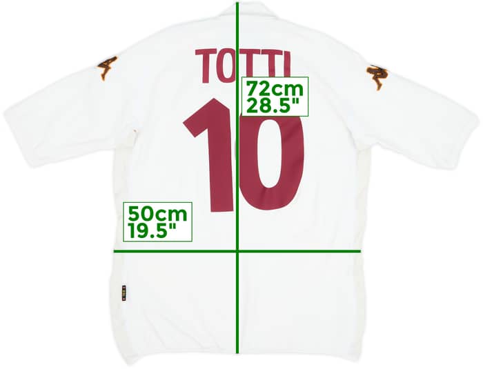 2002-03 Roma Away Shirt Totti #10 - 8/10 - (XXL)
