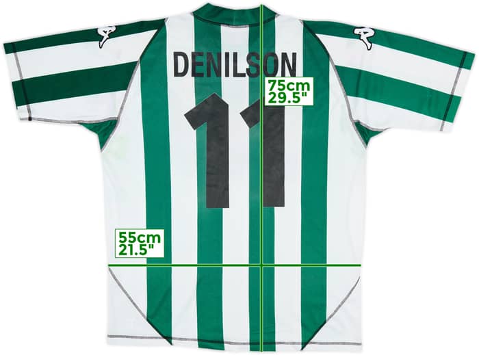 2003-04 Real Betis Home Shirt Denilson #11 - 5/10 - (L)