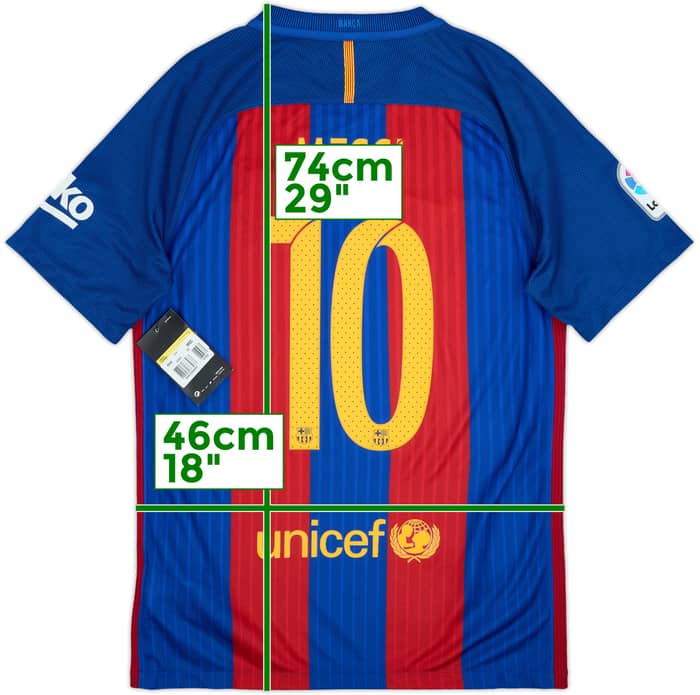 2016-17 Barcelona Home Shirt Messi #10 (S)